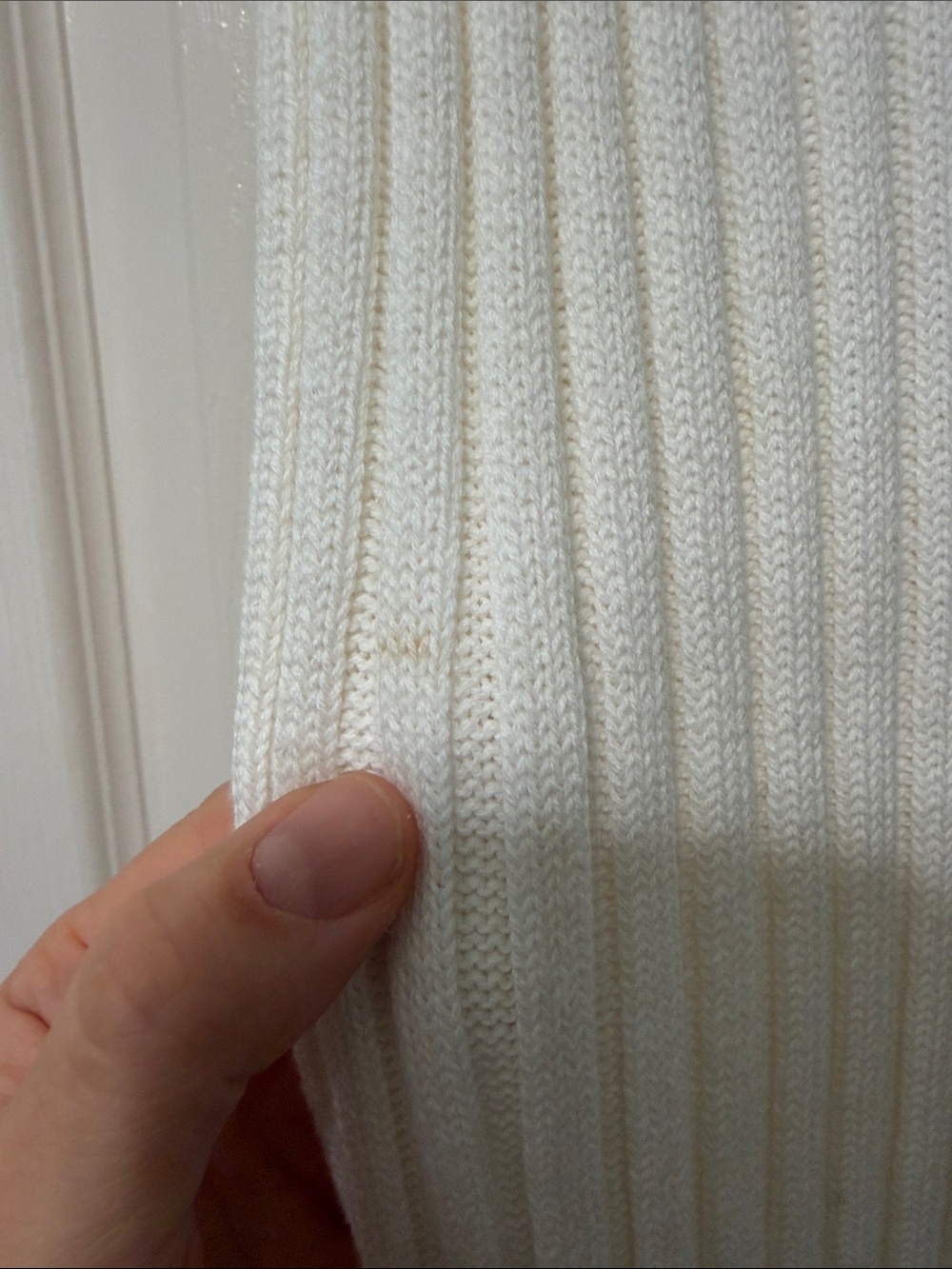 Zoran White Ribbed Dress - Picture 4 of 5